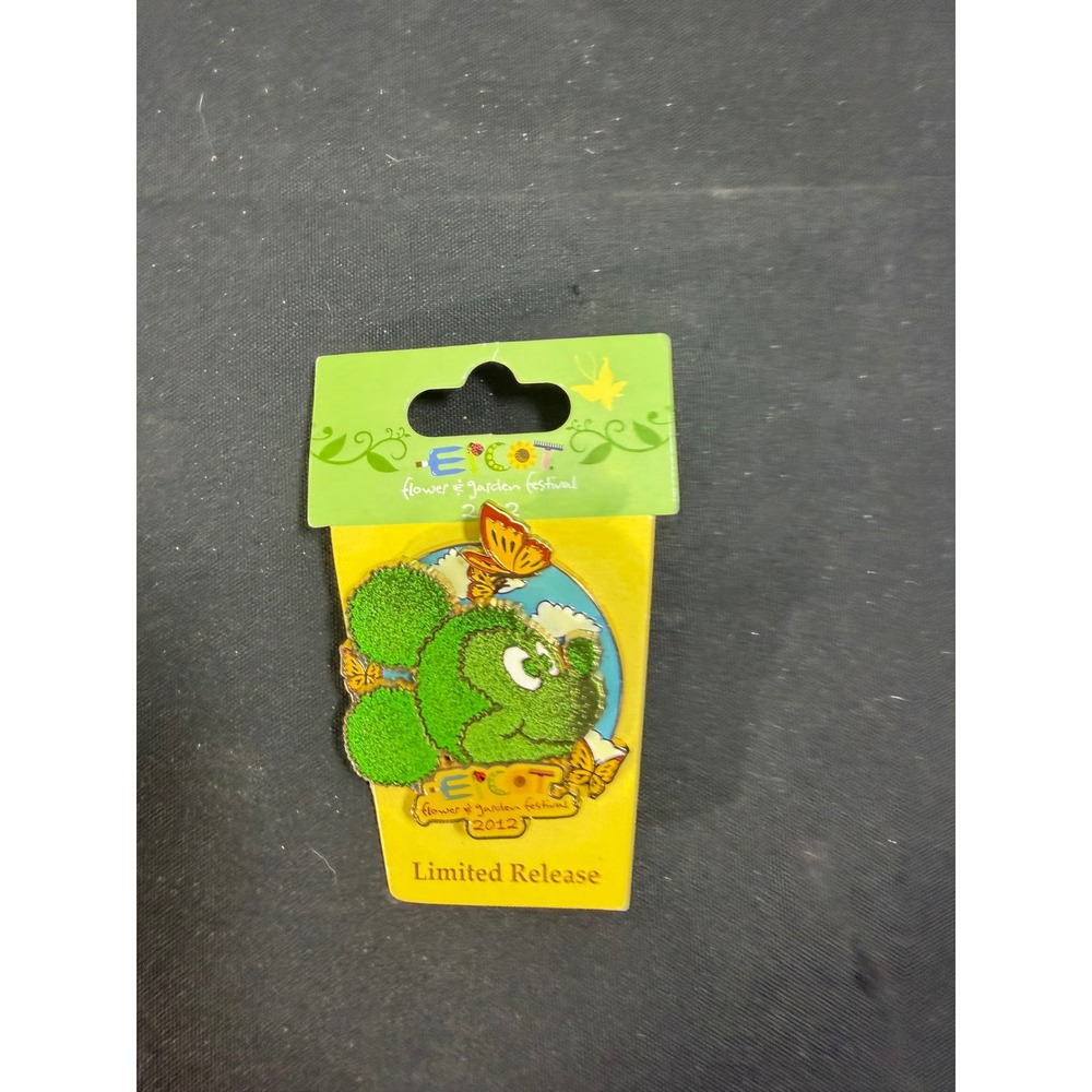 Disney Pin OS Green New Epcot Flower Garden Festival 2012 Mickey Topiary Limited
